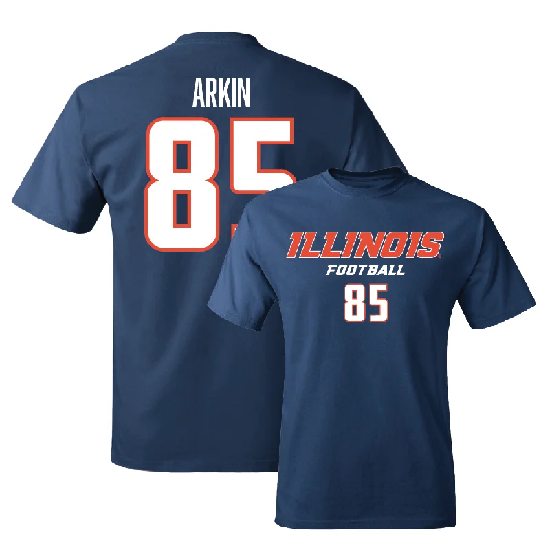 Football Jersey for High-School Football Uniforms-Navy Illinois Classic Tee    - Tanner Arkin