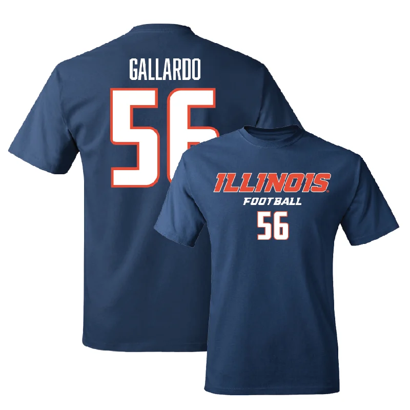 Football Jersey for Stylish and Comfortable Apparel-Navy Illinois Classic Tee    - Guillermo Gallardo