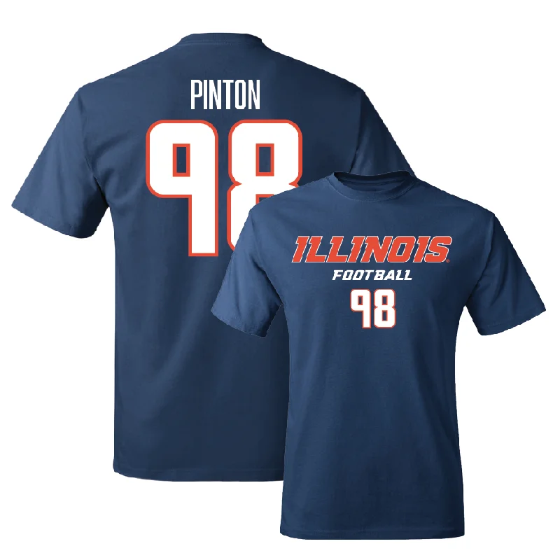 Football Jersey for School and College Teams-Navy Illinois Classic Tee    - Fabrizio Pinton