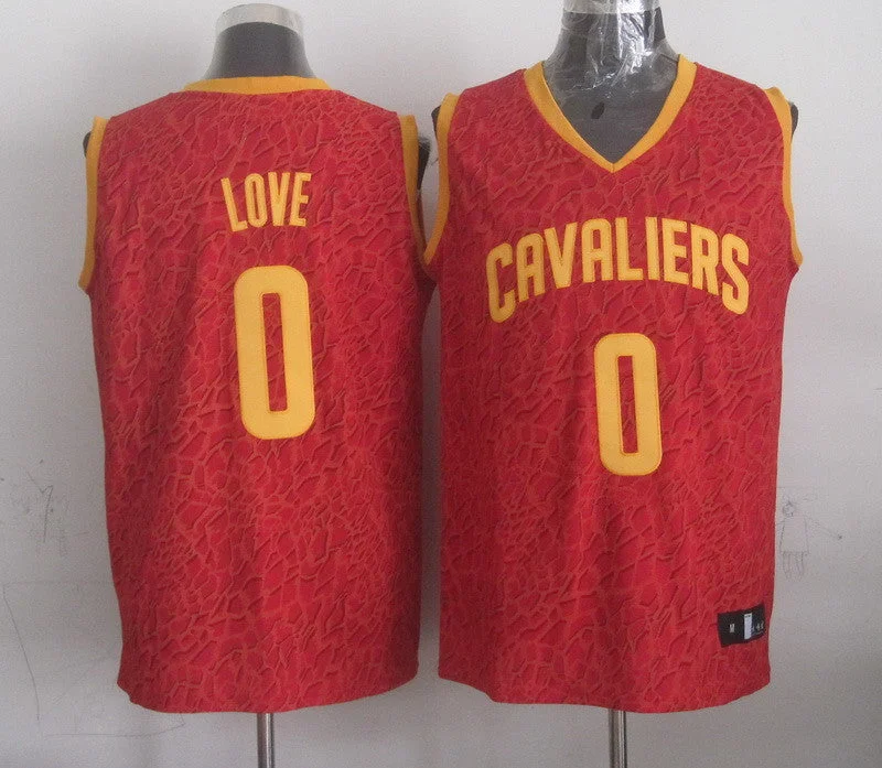 Basketball Jersey for Custom Printed Designs-Cavaliers 0 Love Red Crazy Light Basketball Jerseys