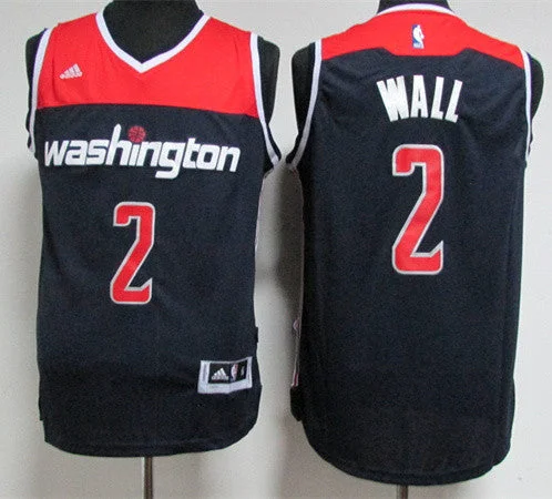 Basketball Jersey for Comfortable Fit for All-Size Players-Wizards 2 John Wall Navy Swingman Basketball Jersey