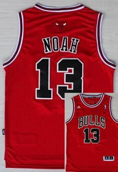 Basketball Jersey for Comfortable Custom Fit-Bulls 13 Noah Red New Revolution 30 Basketball Jerseys