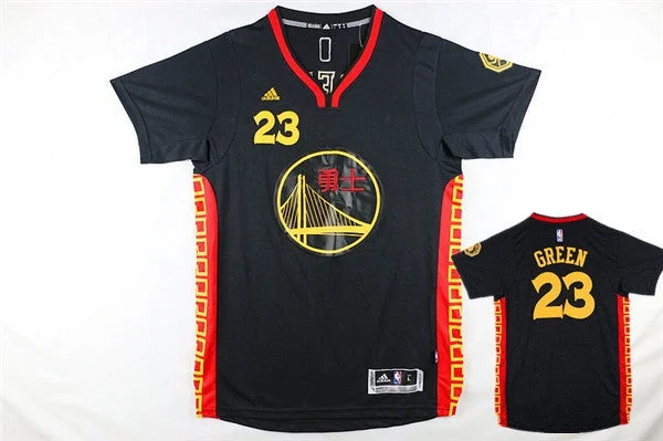 Basketball Jersey for Retro Basketball Look-Warriors 23 Draymond Green Black 2016 Chinese New Year Short Sleeve Basketball Jersey