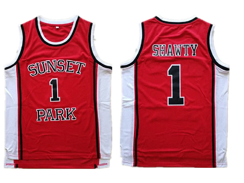 Basketball Jersey for Premium Customization for Teams-Sunset Park 1 Shawty Red Stitched Movie Basketball Jersey