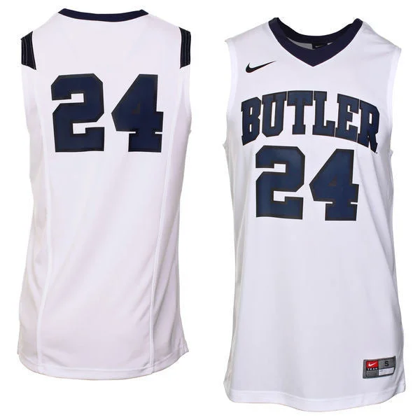 Basketball Jersey for Team Sports Gear-Butler Bulldogs #24 White Basketball College Basketball Jersey