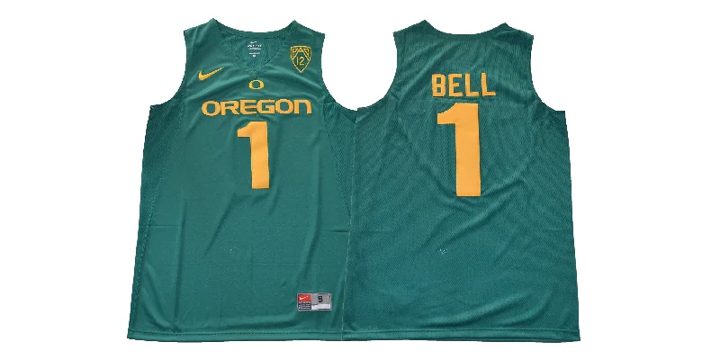 Basketball Jersey for Custom Player Designs-Oregon Ducks 1 Jordan Bell Dark Green College Basketball Basketball Jersey