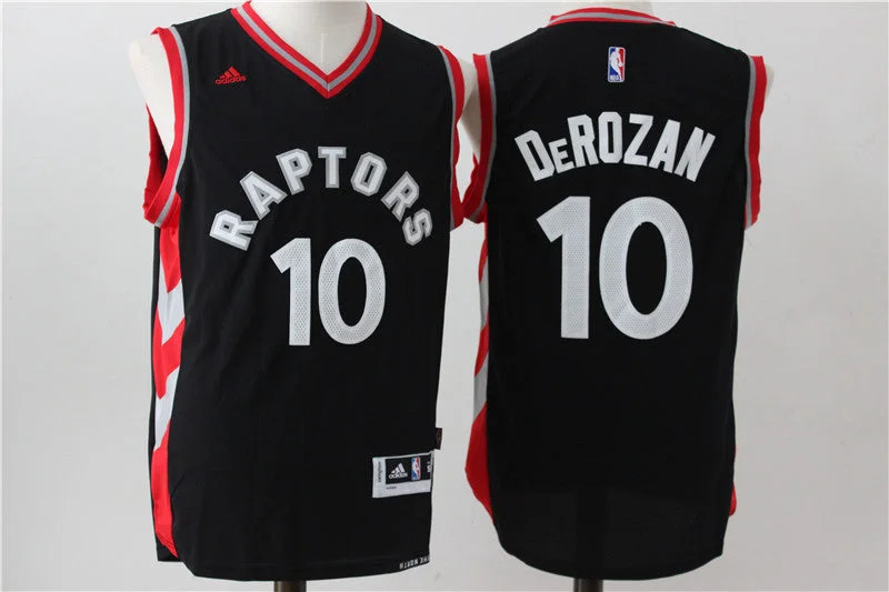 Basketball Jersey for Custom Name and Numbering-Raptors 10 DeMar DeRozan Black Swingman Basketball Jersey