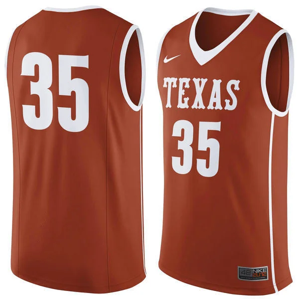 Basketball Jersey for Stylish and Comfortable Game Wear-Texas Longhorns #35 Orange Basketball College Basketball Jersey