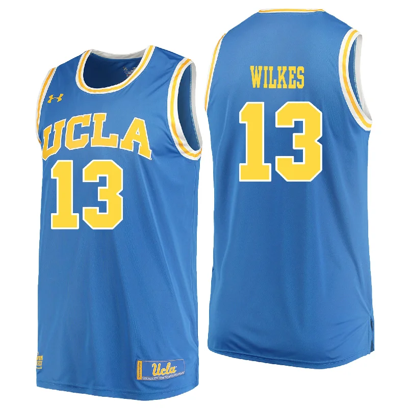 Basketball Jersey for Professional and College Teams-UCLA Bruins 13 Kris Wilkes Blue College Basketball Basketball Jersey