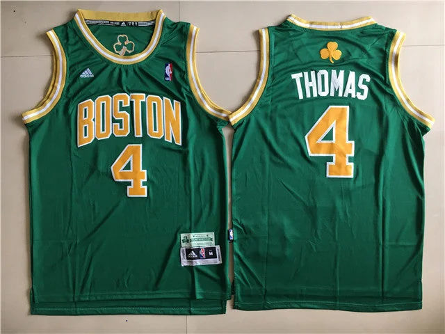 Basketball Jersey for Game Ready Uniforms-Celtics 4 Isaiah Thomas Green St. Patrick's Day Swingman Basketball Jersey