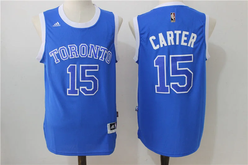 Basketball Jersey for Soft, Lightweight Design-Raptors 15 Vince Carter Blue Swingman Basketball Jersey