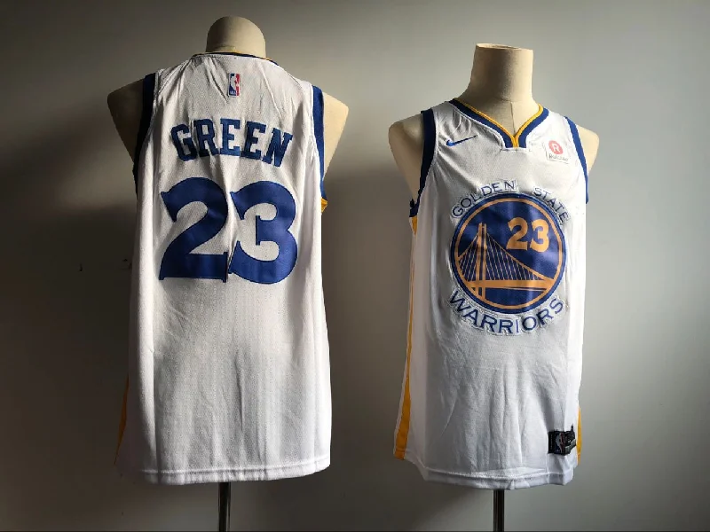 Basketball Jersey for Game Ready Uniforms-Men's Golden State Warriors #23 Draymond Green White Icon Edition Swingman Stitched Basketball Jersey