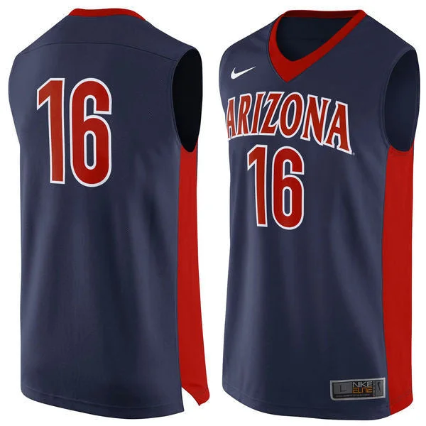 Basketball Jersey for Youth Sports Uniforms-Arizona Wildcats #16 Blue Basketball College Basketball Jersey