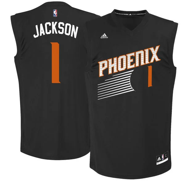 Basketball Jersey for Adjustable Size and Fit-Suns 1 Josh Jackson Black 2017 Draft #1 Pick Replica Basketball Jersey