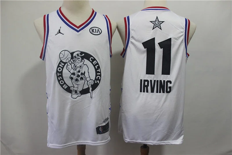 Basketball Jersey for Custom Logos-Celtics 11 Kyrie Irving White 2019 All-Star Game Jordan Brand Swingman Basketball Jersey