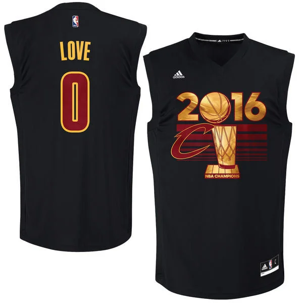 Basketball Jersey for Trendy Custom Designs-Cavaliers 0 Kevin Love Black 2016 Finals Champions Basketball Jersey