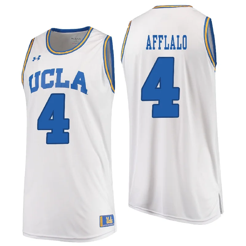 Basketball Jersey for High-School and College Players-UCLA Bruins 4 Arron Afflalo White College Basketball Basketball Jersey