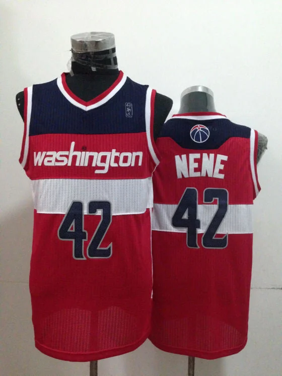 Basketball Jersey for Retro Custom Jerseys-Wizards 42 Nene Red New Revolution 30 Basketball Jerseys