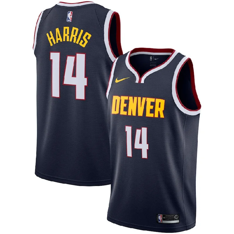 Basketball Jersey for Comfortable Athletic Wear-Nuggets 14 Gary Harris Navy Swingman Basketball Jersey