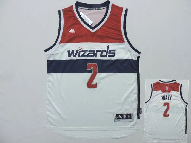 Basketball Jersey for High-Performance Game Gear-Wizards 2 Wall White New Revolution 30 Basketball Jerseys