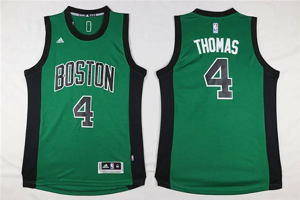 Basketball Jersey for Professional Sports Apparel-Celtics 4 Isaiah Thomas Green Swingman Basketball Jersey