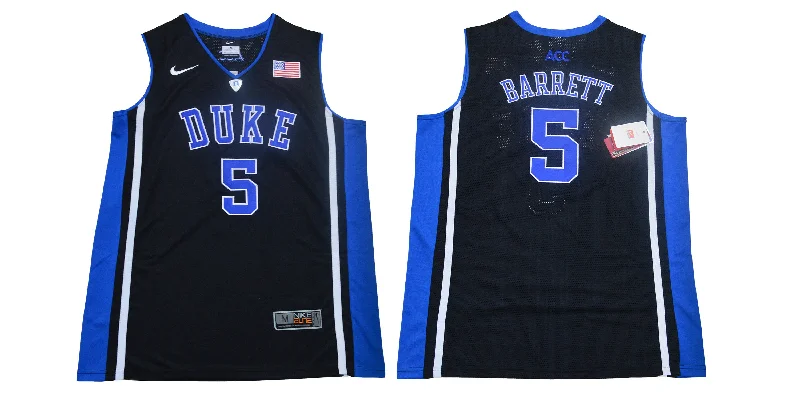 Basketball Jersey for Retro Basketball Look-Duke Blue Devils 5 RJ  Black Elite College Basketball Basketball Jersey