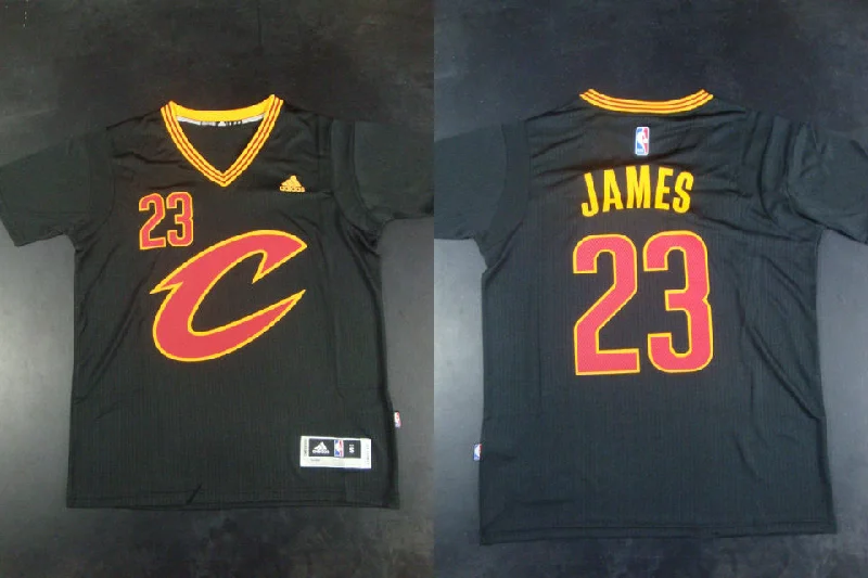 Basketball Jersey for Youth Sports Teams-Cavaliers 23 Lebron James Black Hot Printed Basketball Jersey