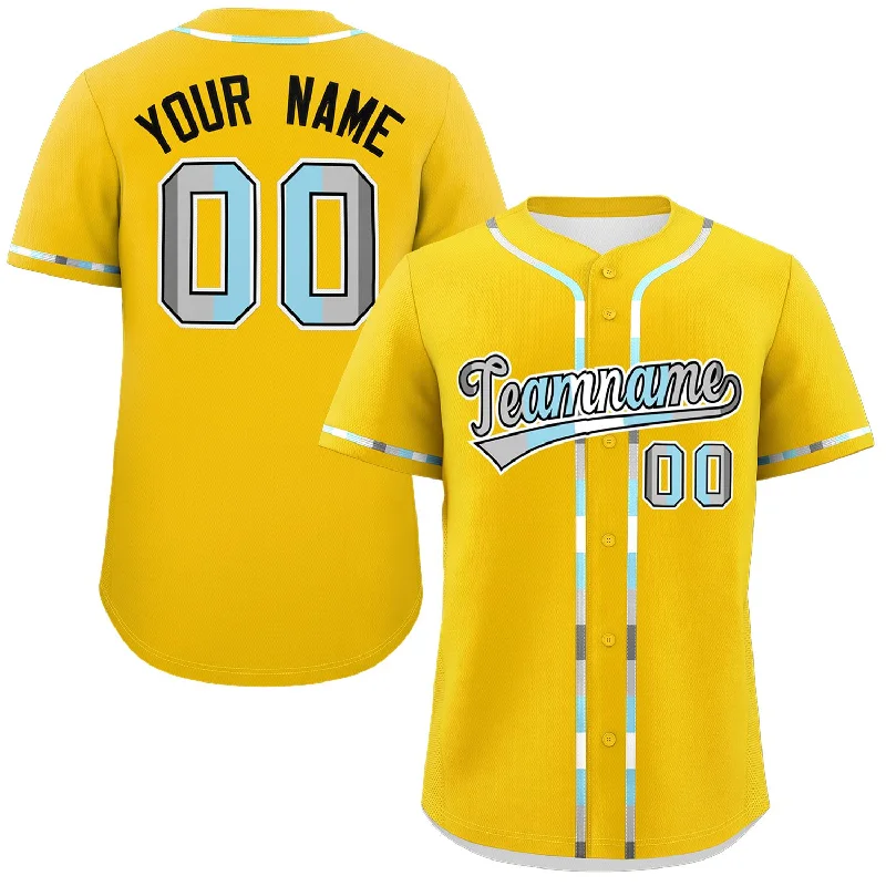 Baseball Jersey for Personalized Game Jerseys-Custom Gold Demiboy For Pride Month Classic Style Authentic Baseball Jersey