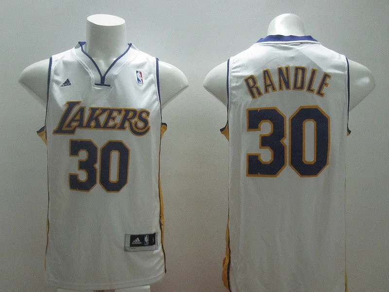 Basketball Jersey for Performance and Style-Lakers 30 Randle White New Revolution 30 Basketball Jerseys