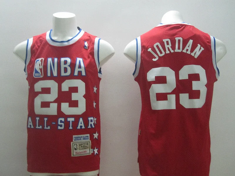 Basketball Jersey for Lightweight Fit for Kids-Bulls 23 Jordan Red All Star 1992 Basketball Jerseys