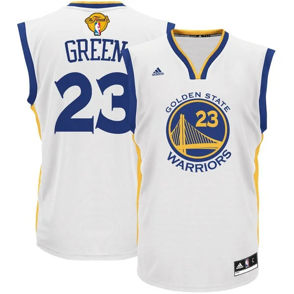 Basketball Jersey for High-Quality Materials for Players-Warriors 23 Draymond Green White 2016 Finals Swingman Basketball Jersey