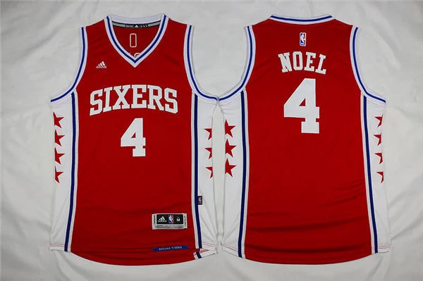 Basketball Jersey for Game Performance and Comfort-76ers 4 Nerlens Noel Red Swingman Basketball Jersey