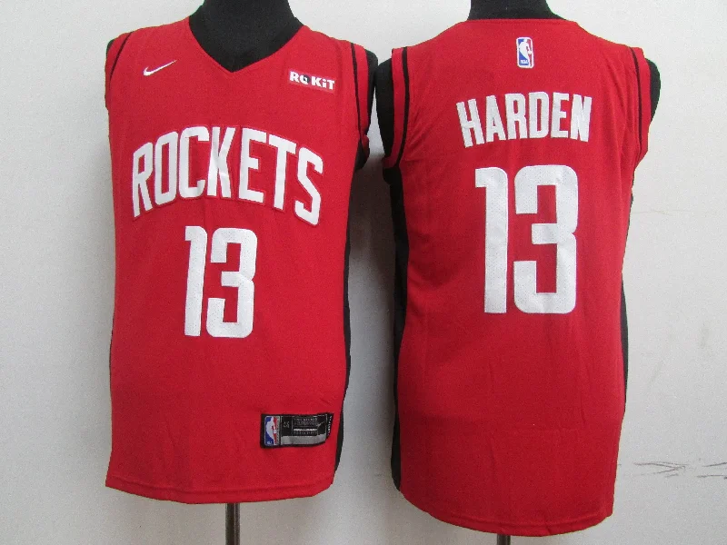 Basketball Jersey for Team Player Jerseys-Rockets 13 James Harden Red Swingman Basketball Jersey.jpeg