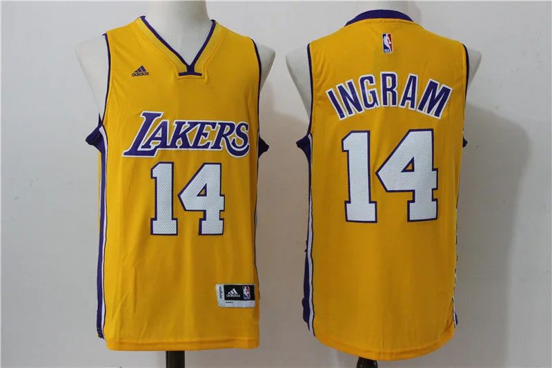 Basketball Jersey for Game Performance and Comfort-Lakers 14 Brandon Ingram Gold Swingman Basketball Jersey