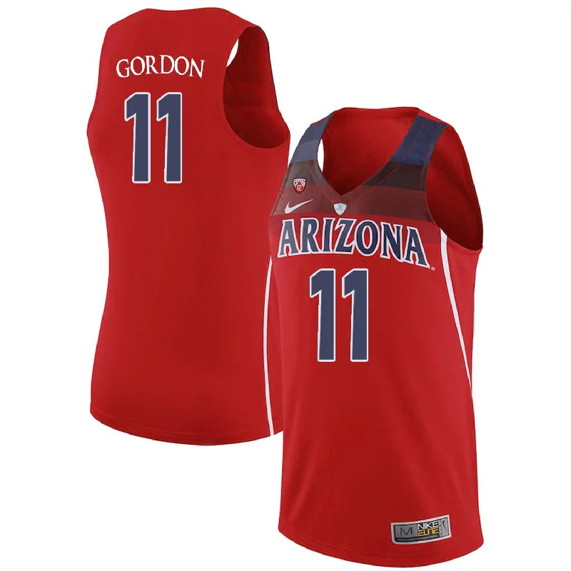 Basketball Jersey for High School Teams-Arizona Wildcats 11 Aaron Gordon Red College Basketball Basketball Jersey