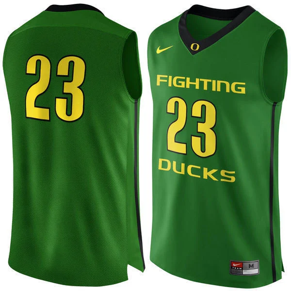 Basketball Jersey for High-Quality Design-Oregon Ducks #23 Green Basketball College Basketball Jersey