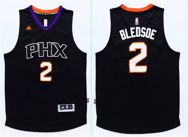 Basketball Jersey for Youth Leagues-Suns 2 Eric Bledsoe Black Swingman Basketball Jersey