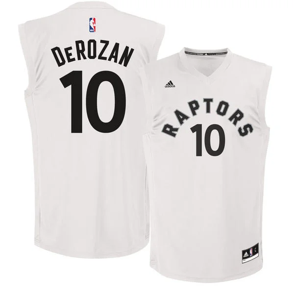 Basketball Jersey for Personalized Youth Jerseys-Raptors 10 DeMar DeRozan White Fashion Replica Basketball Jersey