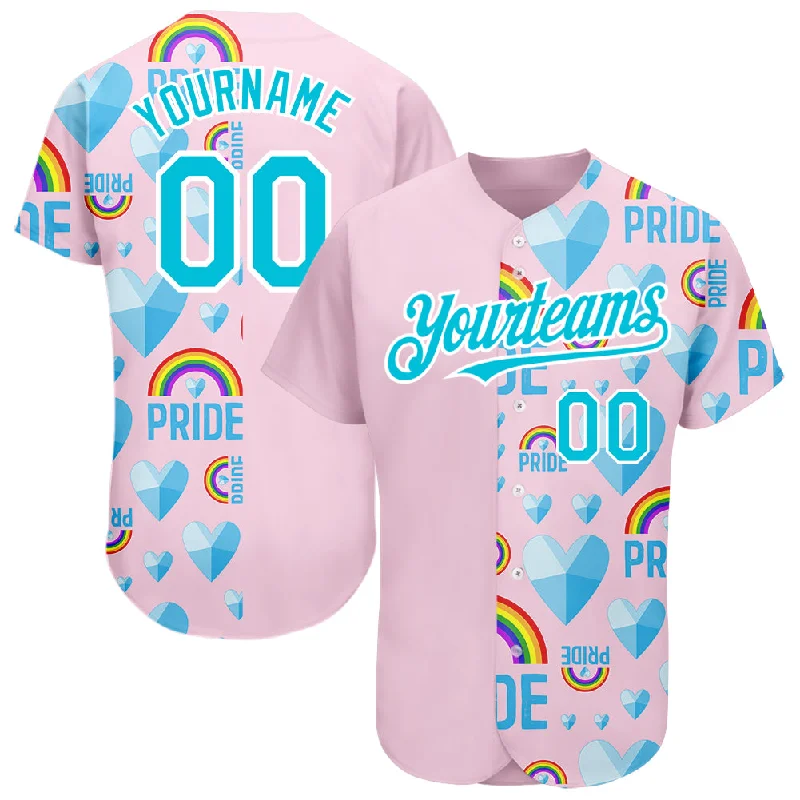 Baseball Jersey for Comfortable All-Day Wear-Custom Rainbow For Pride Month Love Is Love LGBT 3D Authentic Baseball Jersey