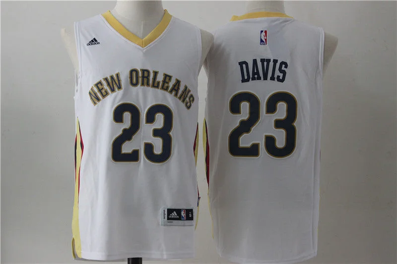 Custom Basketball Jersey for Players-Pelicans 23 Anthony Davis White Swingman Basketball Jersey