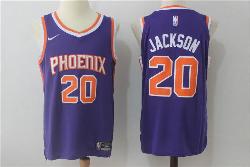 Basketball Jersey for School Basketball Uniforms-Suns 20 Josh Jackson Purple Authentic Basketball Jersey(Without Sponsor Logo)