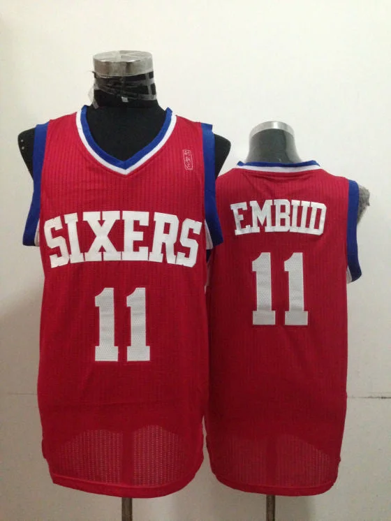 Basketball Jersey for Affordable Custom Designs-76ers 11 Embiid Red Basketball Jerseys