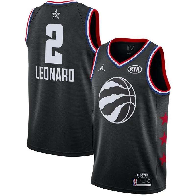 Basketball Jersey for College and High-School Gear-Raptors 2 Kawhi Leonard Black 2019 All-Star Game Jordan Brand Swingman Basketball Jersey