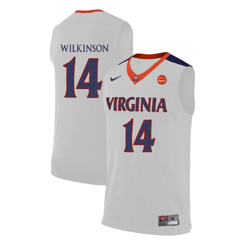 Basketball Jersey for Team Uniform Designs-Virginia Cavaliers 14 Buzzy Wilkinson White College Basketball Basketball Jersey