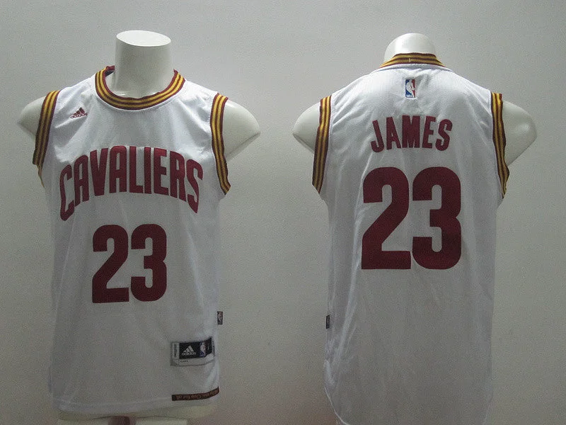 Basketball Jersey for Kids Basketball Teams-Cavaliers 23 James White 2014-15 New Swingman Road Basketball Jerseys