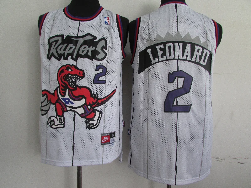 Basketball Jersey for Team Fit and Comfort-Raptors 2 Kawhi Leonard White Swingman Basketball Jersey