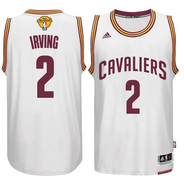 Basketball Jersey for Vintage Style-Cavaliers 2 Kyrie Irvin White 2017 Finals Swingman Basketball Jersey