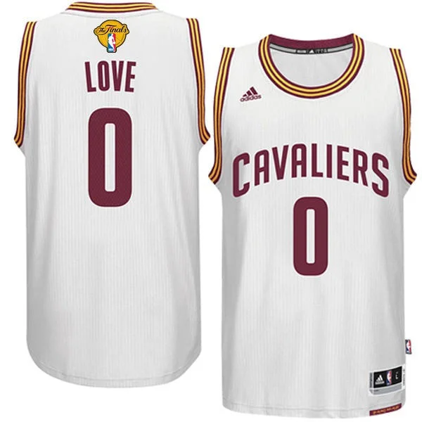 Basketball Jersey for Retro Custom Jerseys-Cavaliers 0 Kevin Love White 2016 Finals Swingman Basketball Jersey