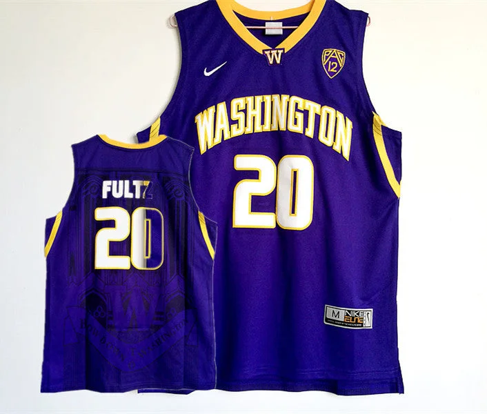 Basketball Jersey for Lightweight Custom Designs-Washington Huskies 20 Markelle Fultz Purple College Basketball Basketball Jersey