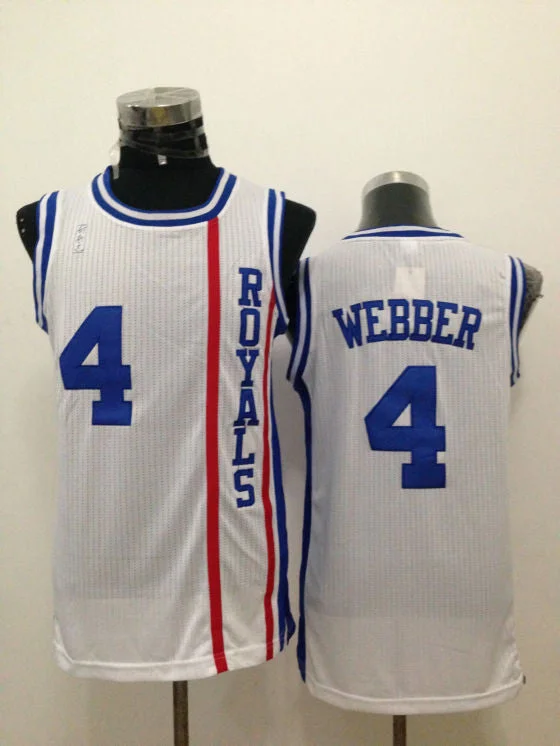 Basketball Jersey for Sports Performance Apparel-Kings 4 Chris Webber 1960 Royals Throwback Basketball Jersey